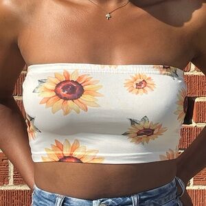 Sunflower Tube Top